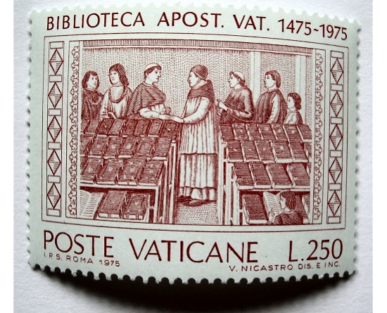 Briefmarke Poste Vaticana 1975 Biblioteca Apostolica Vaticana