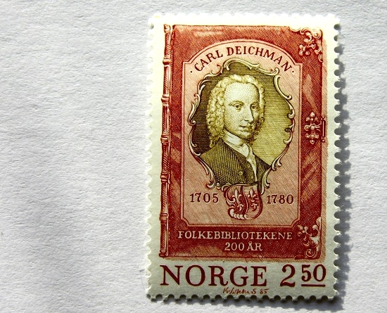 Briefmarke "Carl Deichmann" Norwegen