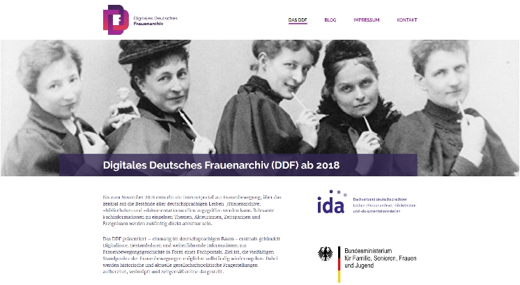 Blog des Projektes “Digitales Deutsches Frauenarchiv”