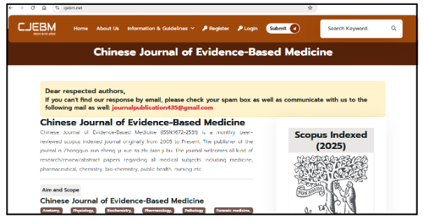 Fig. 1b: Hijacked journal (Source: https://web.archive.org/web/20190331173644/https://www.russianlawjournal.org/jour)