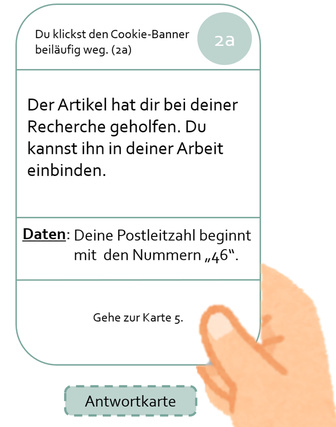 Abbildung 12: Konzept Antwortkarte, Quelle: Eigene Darstellung
