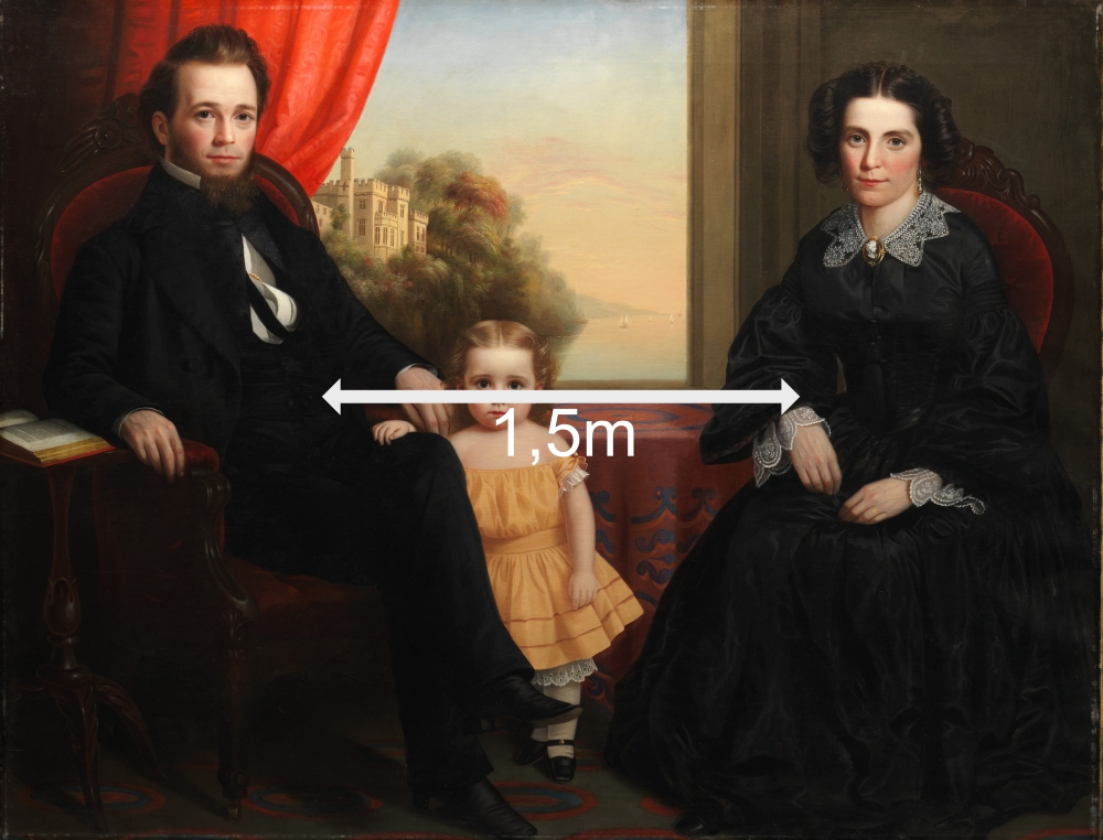 Illustration: Collage auf Basis von Anonymous: A Family Group, in der Virtuelle Ausstellung 'Rühr mich nicht an! Zur Kulturgeschichte des Social Distancing', 2020 https://commons.wikimedia.org/wiki/File:A_Family_Group_DDB_2020.jpg (CC0)
