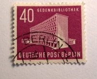 Briefmarke Berlin : Amerikagedenkbibliothek